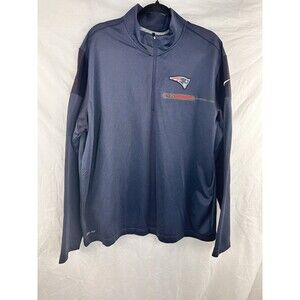 New England Patriots Nike NFL On Field Apparel Dri-Fit Pullover Men's XL 1/4 Zip